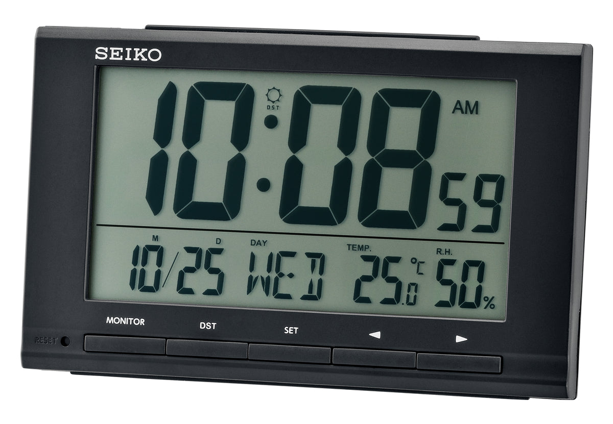 Seiko Rectangular Digital Alarm Clock QHL090-K