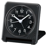 Seiko Square Black Quartz Alarm Clock QHT015-K
