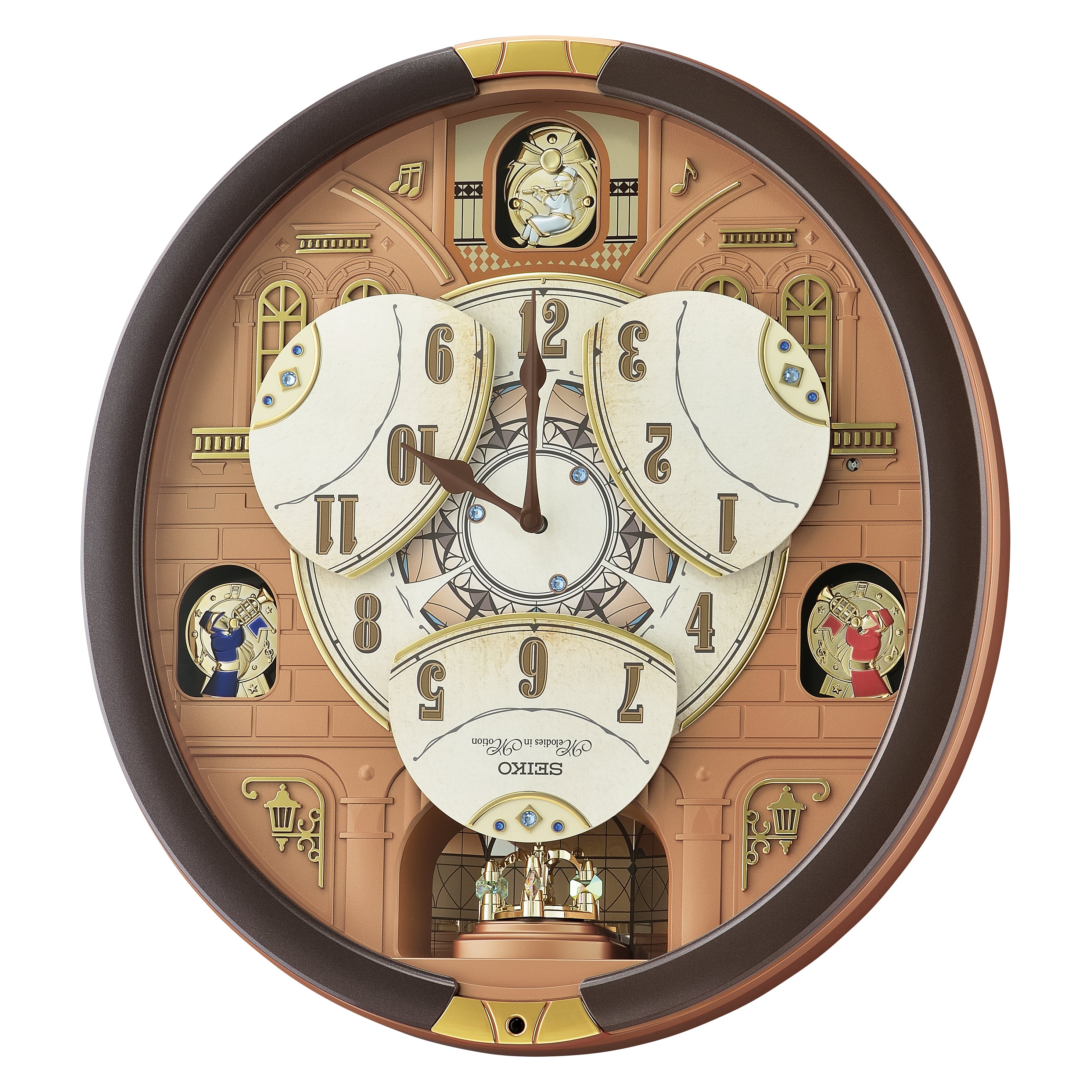 Seiko Oval Musical Wall Quartz Clock QXM601-B