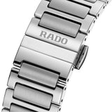 Rado DiaStar Original 38mm R12160113 bracelet detail – polished and brushed stainless steel H-link bracelet with folding clasp