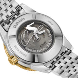 Rado Captain Cook x Cameron Green Limited Edition 42mm R32138318 caseback view – screw-down stainless steel caseback engraved with Cameron Green’s signature and “Limited Edition, One Out Of 459”, water resistant to 300m