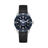 Rado Captain Cook 39mm R32223229 front view – blue to black gradient dial, rhodium-coloured hands and indices with white Super-LumiNova®, date window at 3 o’clock, high-tech ceramic bezel insert