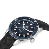 Rado Captain Cook 39mm R32223229 side profile – polished stainless steel case, rotating ceramic bezel, box-shaped sapphire crystal, screw-down crown, 12mm case profile