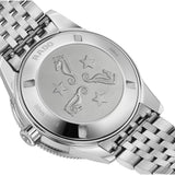 Rado Captain Cook 39mm R32223313 caseback view – screw-down stainless steel caseback, Swiss made Rado R763 automatic movement with 80-hour power reserve