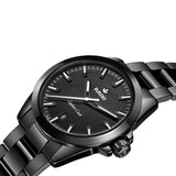 Rado Captain Cook Discover 40.7mm R32279162 side profile – polished black high-tech ceramic case with crown protection, screw-down ceramic crown, curved sapphire crystal, 12.3mm case profile