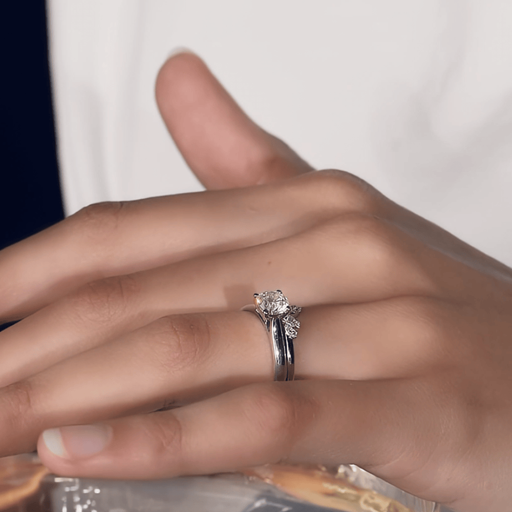 Rendition 1ct Diamond Solitaire Engagement Ring in 9ct White Gold