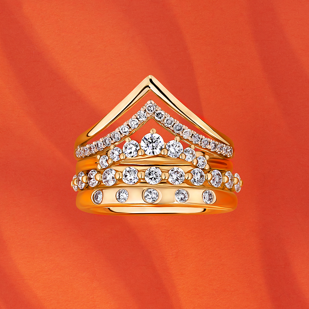 0.50ct TW Round Diamond Band in 18ct Yellow Gold Ring Diamond