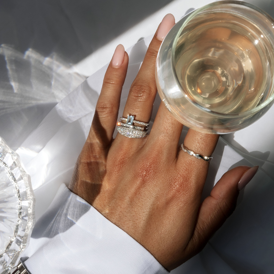 0.34ct TW Diamond Band in 9ct White Gold