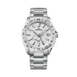 Silver Grand Seiko watch with a silver dial