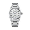 Silver Grand Seiko watch with a white face