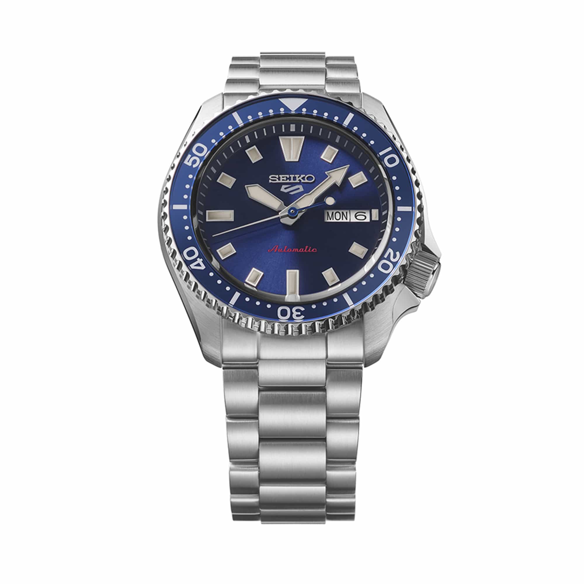 Seiko 5 SRPL83K 42.5mm Blue Dial Watch | Wallace Bishop