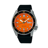 Seiko 5 SRPL89K 42.5mm Orange Dial Watch | Wallace Bishop