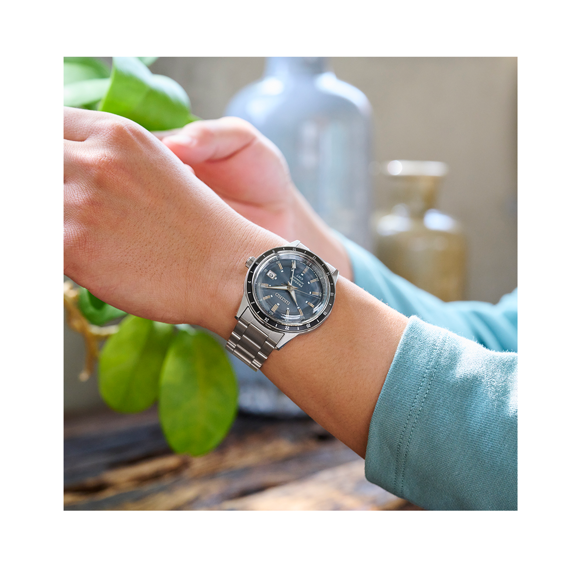 Seiko Presage Automatic GMT Men’s 40.80mm Watch SSK009J