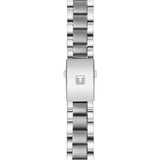 Tissot Chrono XL Classic 45mm T116.617.11.057.01 bracelet detail – grey stainless steel bracelet with folding clasp and push-button safety
