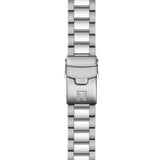 Tissot Seastar 1000 45.5mm T120.417.11.041.03 bracelet detail – stainless steel Milanese mesh bracelet with folding clasp and safety extension