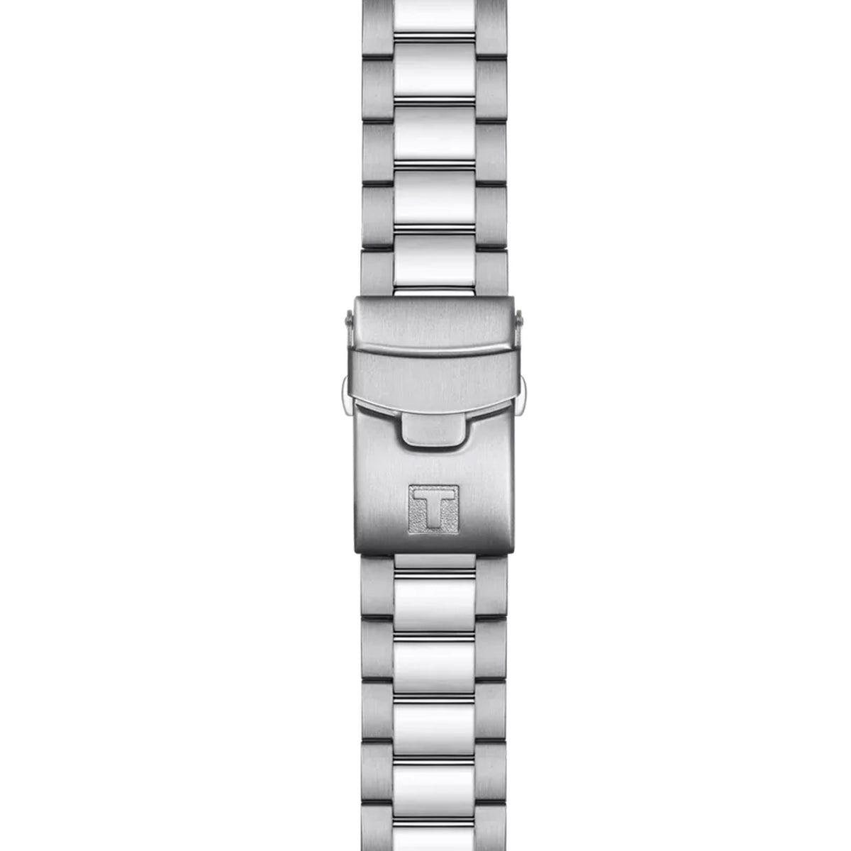 Tissot Seastar 1000 45.5mm T120.417.11.041.03 bracelet detail – stainless steel Milanese mesh bracelet with folding clasp and safety extension
