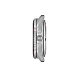 Tissot Seastar 1000 Wilson WNBA 40mm T120.807.17.051.00 side profile – 316L stainless steel case, screw-down crown, sapphire crystal with antireflective coating, rotating bezel