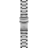 Tissot Seastar 1000 GMT 40mm T120.852.11.051.00 bracelet detail – grey stainless steel bracelet with folding clasp, safety lock, push-buttons and interchangeable quick-release system