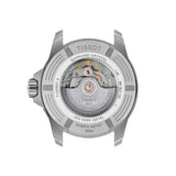 Tissot Seastar 2000 44mm T120.907.11.051.00 screw-down caseback – 316L stainless steel, Powermatic 80 automatic movement, ISO 6425:2018 certified dive watch, water resistant to 600m, Swiss made