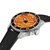 Tissot Seastar 2000 44mm T120.907.17.281.00 strap detail – black nitrile rubber strap with standard buckle and interchangeable quick-release system