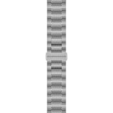 Tissot Supersport Chrono 42mm T125.417.11.041.00 bracelet detail – grey stainless steel bracelet with butterfly clasp, push-buttons and interchangeable quick-release system