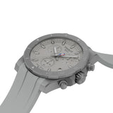 Tissot Supersport NBA 2026 42mm T125.417.17.031.00 side profile – 316L stainless steel case, chronograph pushers, sapphire crystal, sporty 11.27mm profile, grey rubber strap