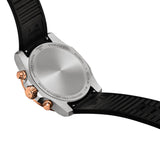 Tissot Supersport Chrono 42mm T125.417.27.051.00 caseback view – 316L stainless steel, Swiss made quartz chronograph movement, water resistant to 100m, model reference T125.417.27.051.00