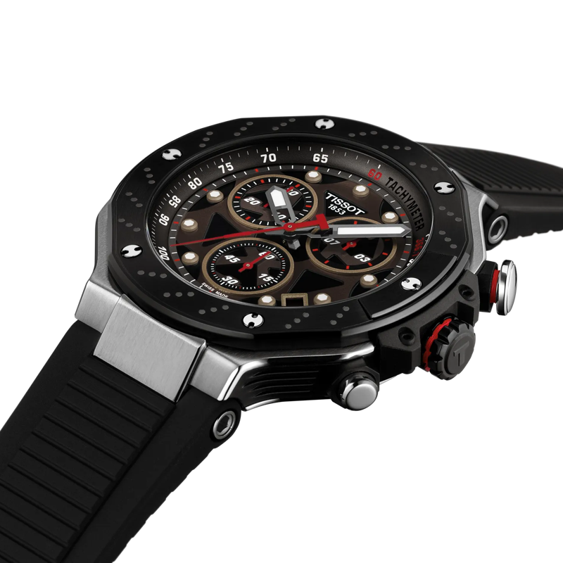 Tissot T-Race Quartz Chronograph Men's 45mm Watch T141.417.27.081.00