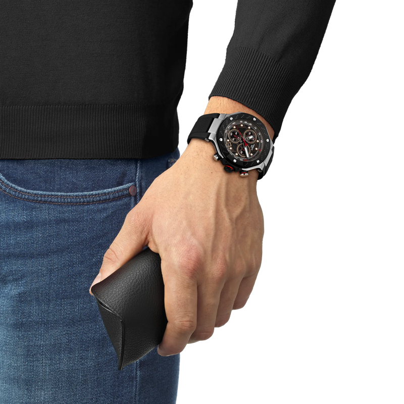 Tissot T-Race Quartz Chronograph Men's 45mm Watch T141.417.27.081.00