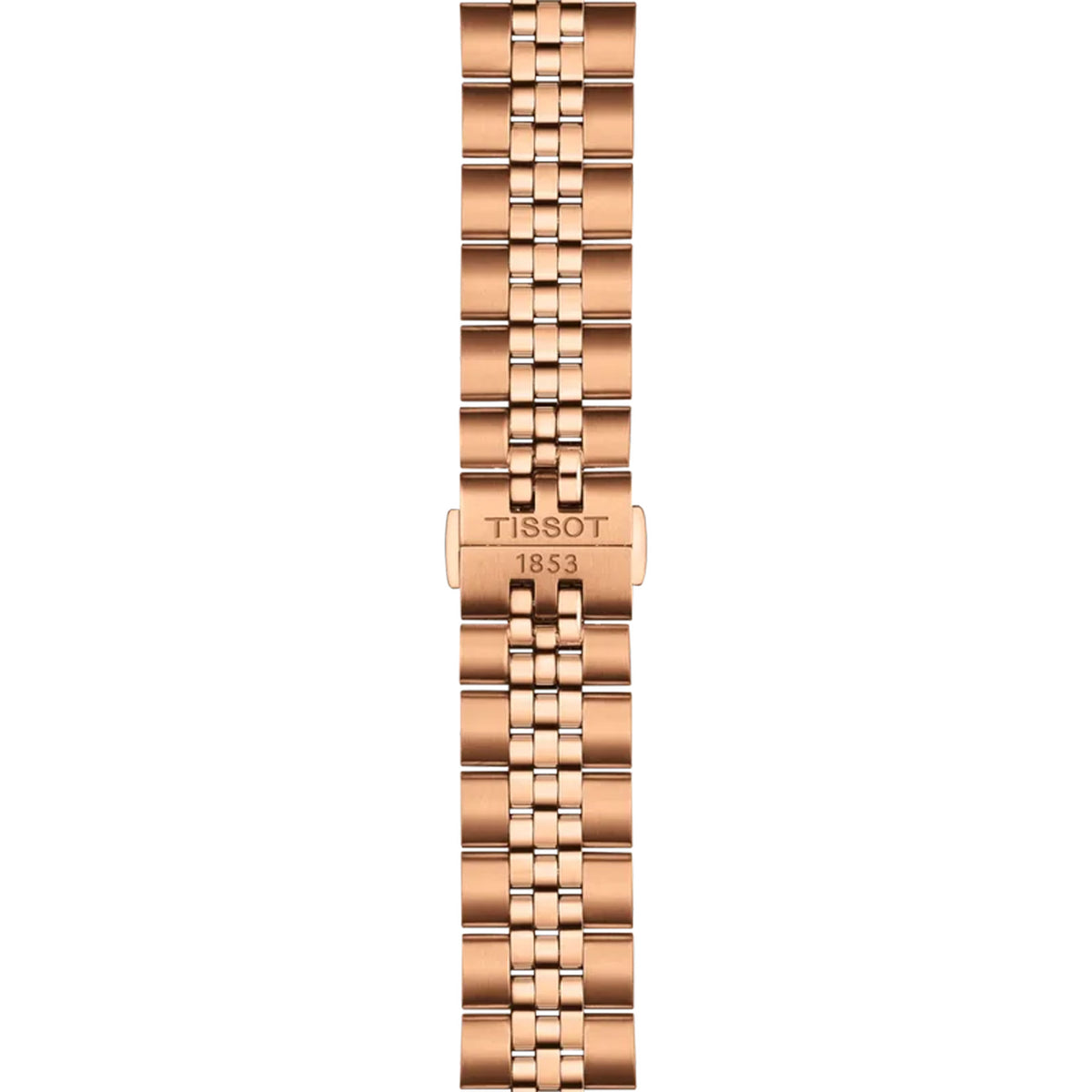 Tissot Ballade 40mm T156.410.33.371.00 bracelet detail – 316L stainless steel bracelet with butterfly clasp, push-buttons and interchangeable quick-release system