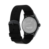 The Timex x Harry Potter Bolt Expedition Scout Quartz 40mm Watch TW6A05700 has a case back engraved with the Harry Potter logo. A battery-powered quartz movement sits inside the case.