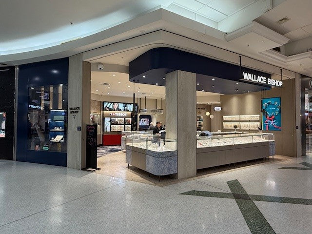 Wallace Bishop store interior inside a shopping centre