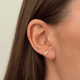 0.20ct TDW Marquise Cut Lab-Grown Diamond Earrings in 9ct Yellow Gold