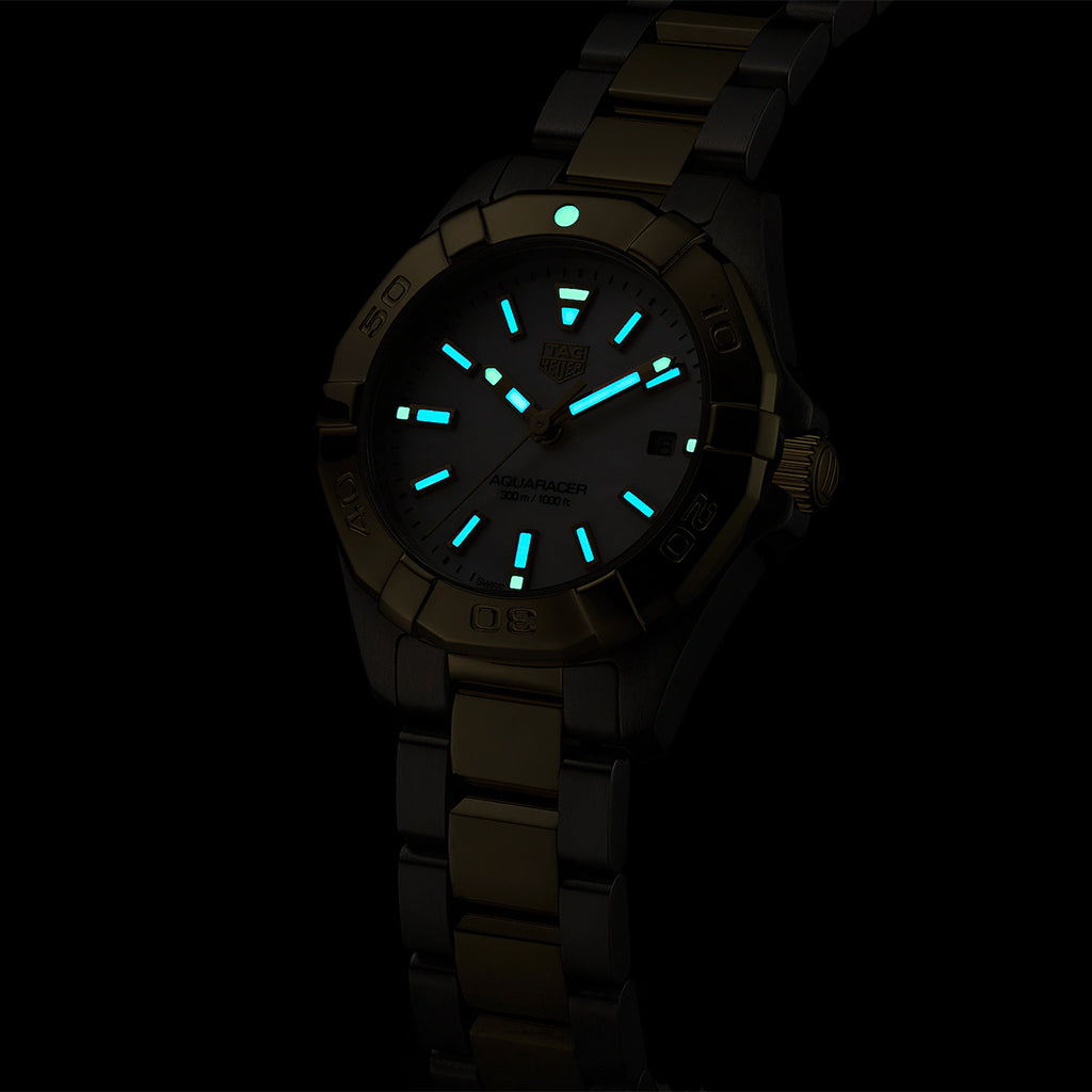 TAG Heuer Aquaracer Women's 27mm Stainless Steel & Yellow IP Two-Tone Quartz Watch WBD1420.BB0321