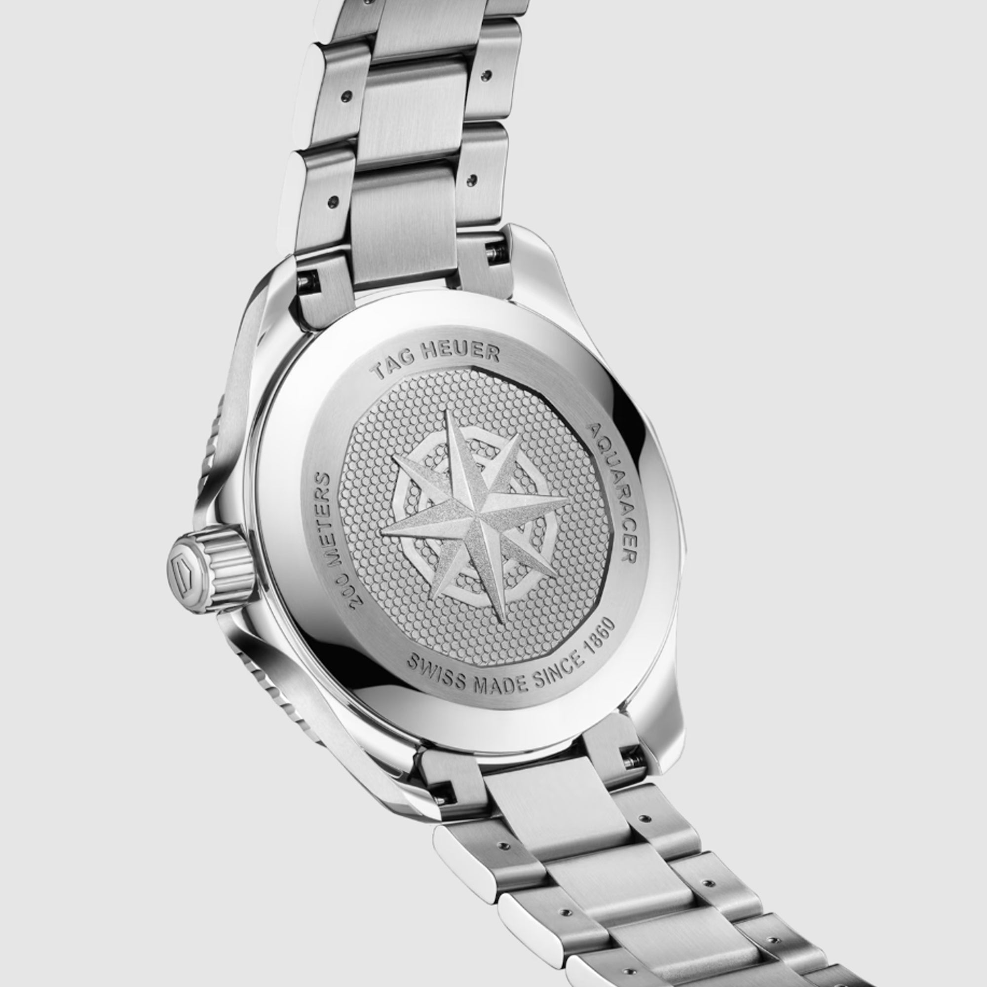 Silver Case and Bracelet for a TAG HEUER AQUARACER PROFESSIONAL 200 SOLARGRAPH
