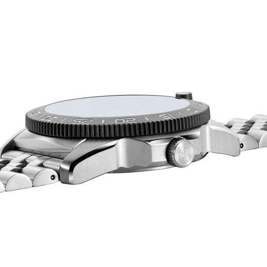 Side Profile of a Stainless Steel Luminox Watch Case