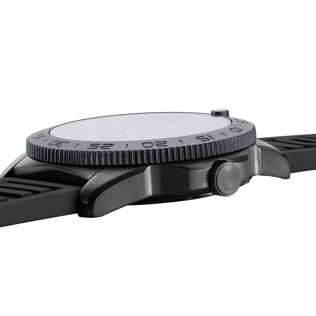Side Profile of a Black Luminox Watch