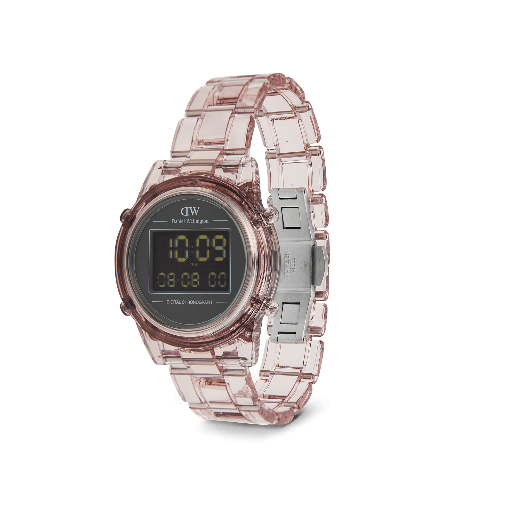 Daniel Wellington Retro Digital Dark Pink Watch