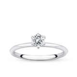 Amāre 0.30 Carat TW Diamond Solitaire Engagement Ring set in Platinum - Wallace Bishop