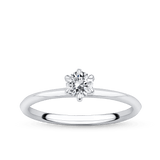Amāre® 0.30 Carat Diamond Solitaire Engagement Ring in Platinum