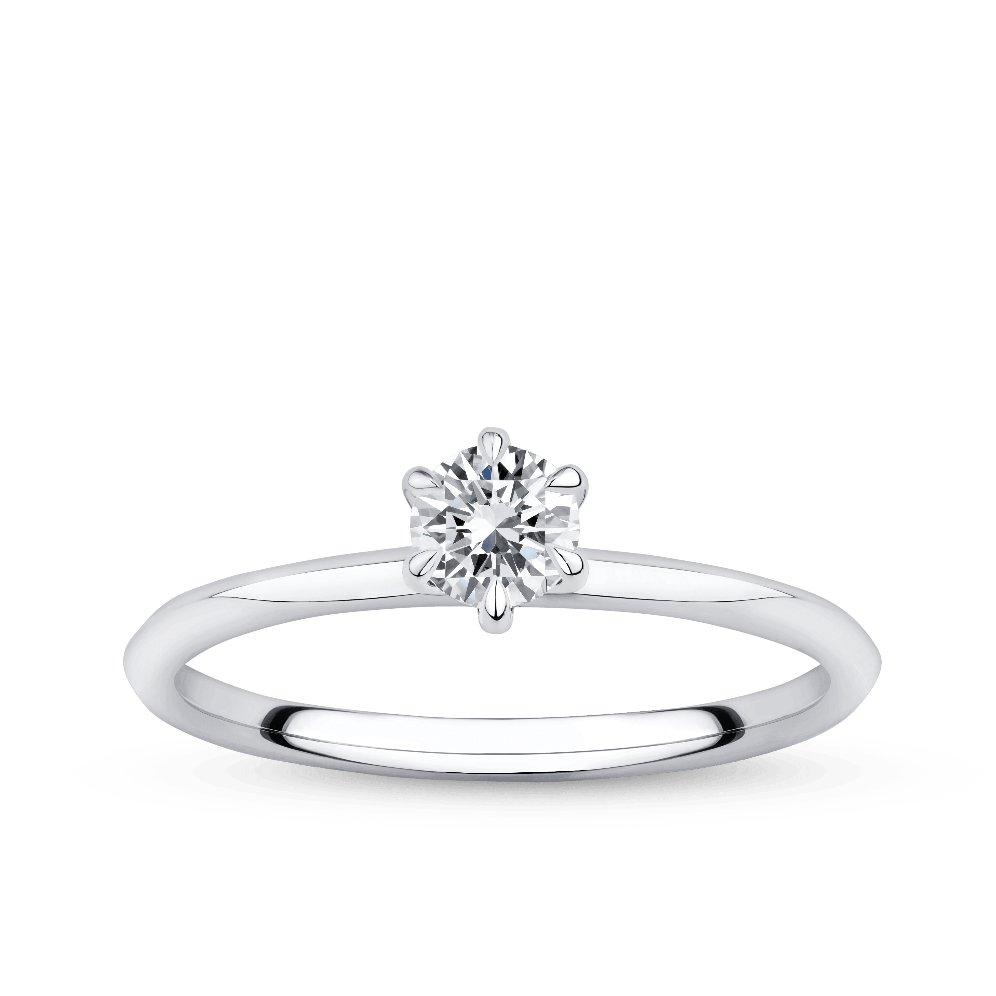 Amāre® 0.30 Carat Diamond Solitaire Engagement Ring in Platinum