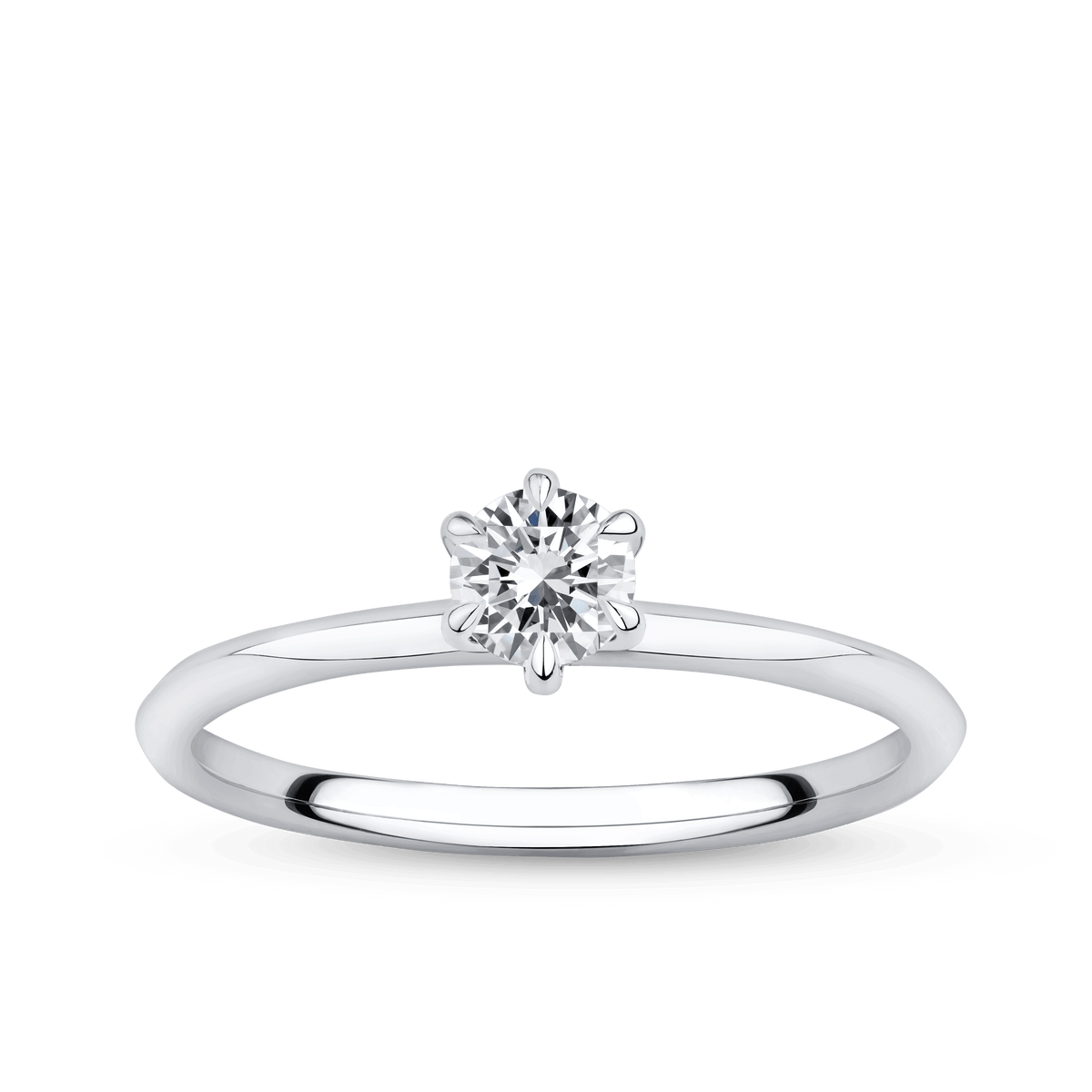 Amāre 0.30 Carat TW Diamond Solitaire Engagement Ring set in Platinum - Wallace Bishop