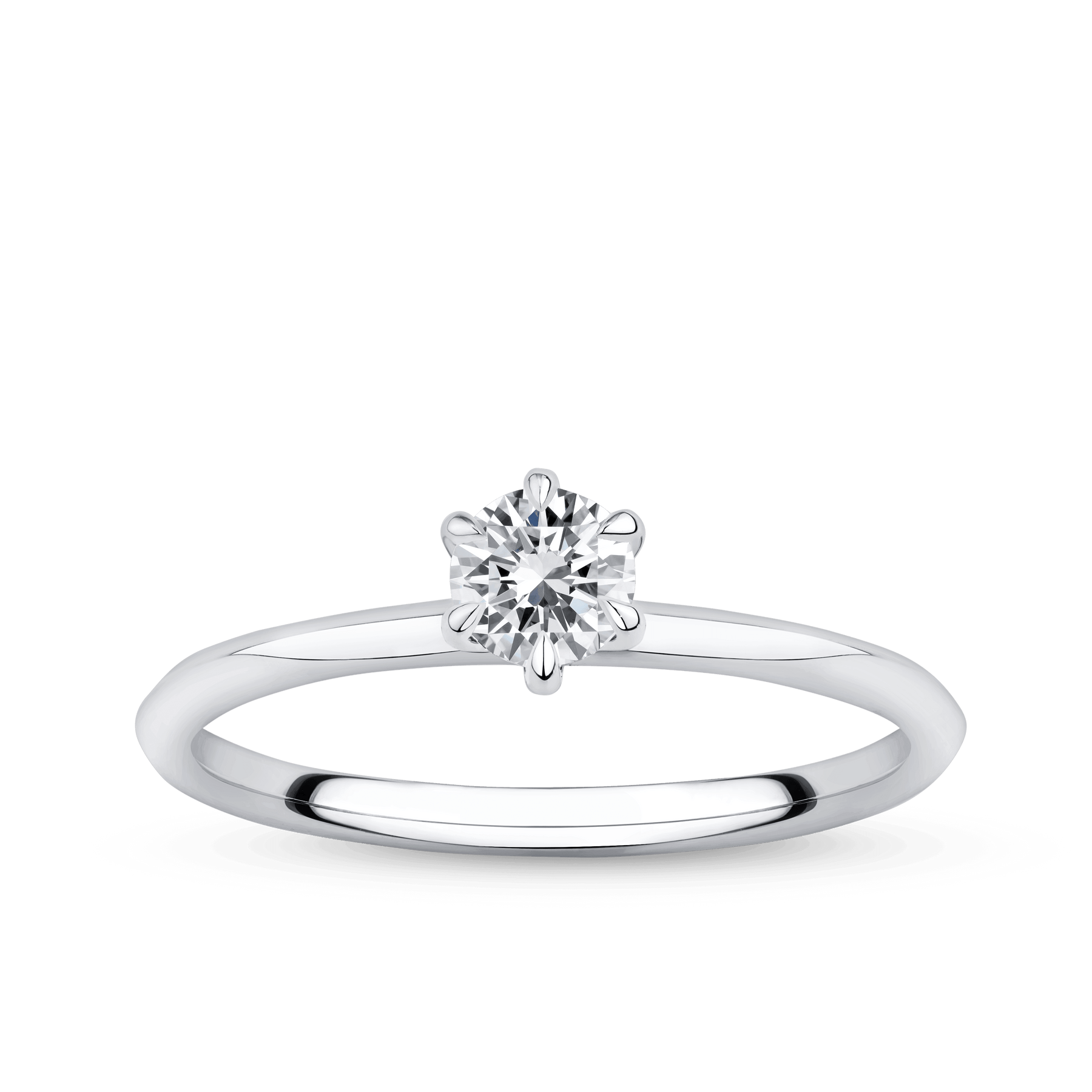 Amāre 0.30 Carat TW Diamond Solitaire Engagement Ring set in Platinum - Wallace Bishop