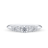Amāre® 0.50 Carat TW Diamond Five Stone Ring set in Platinum