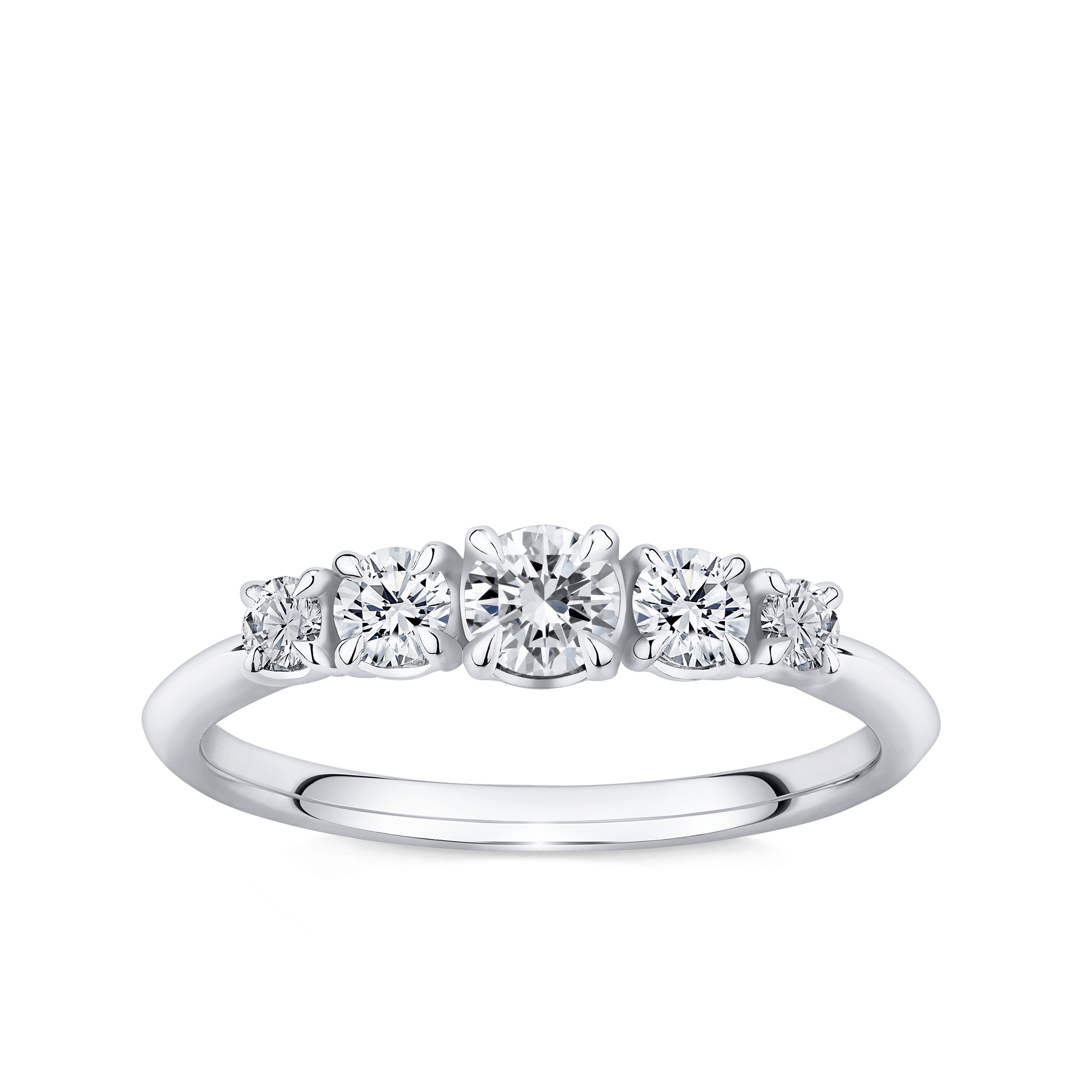 Amāre 0.50 Carat TW Diamond Five Stone Ring set in Platinum - Wallace Bishop