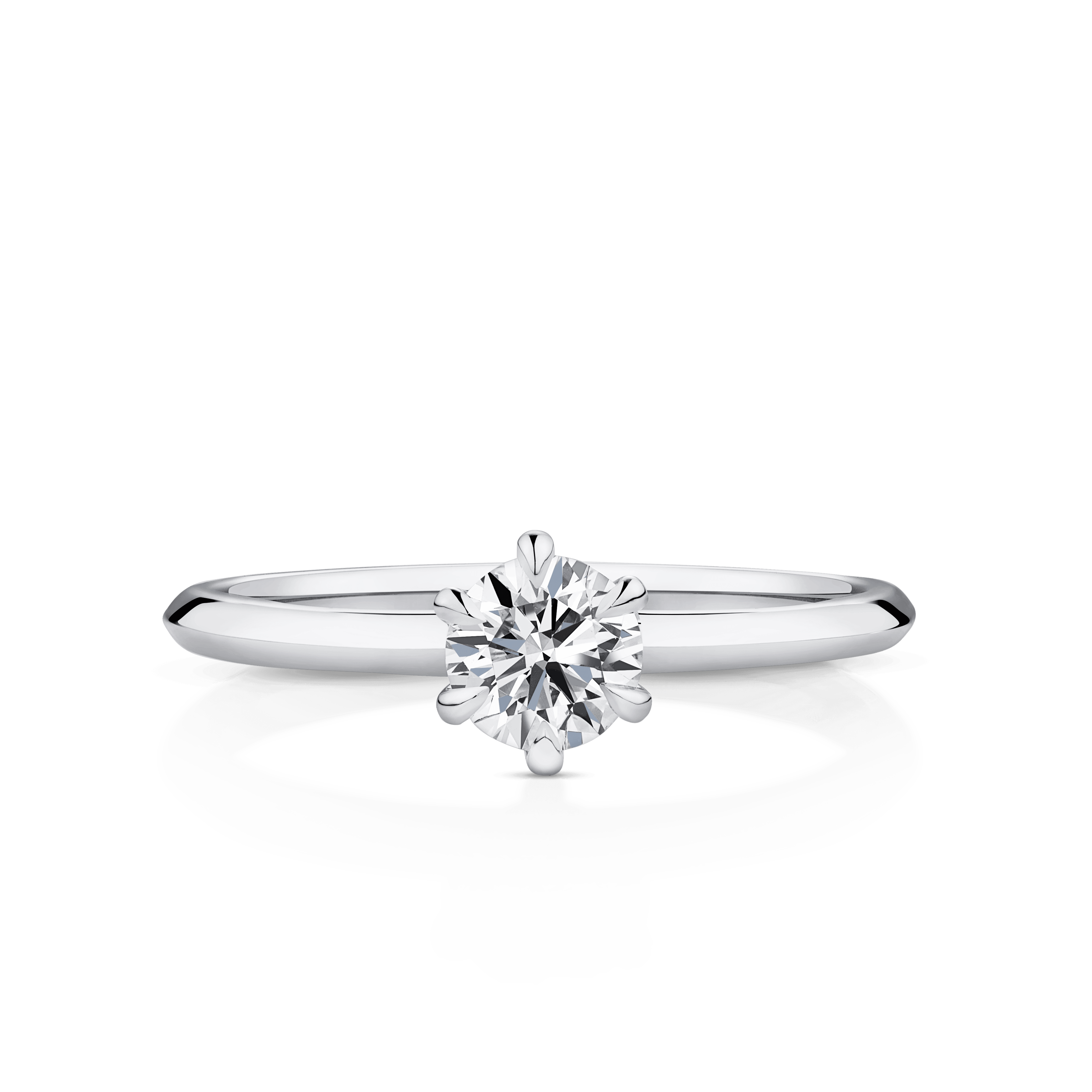 Amāre® 0.50 Carat Diamond Solitaire Engagement Ring set in Platinum