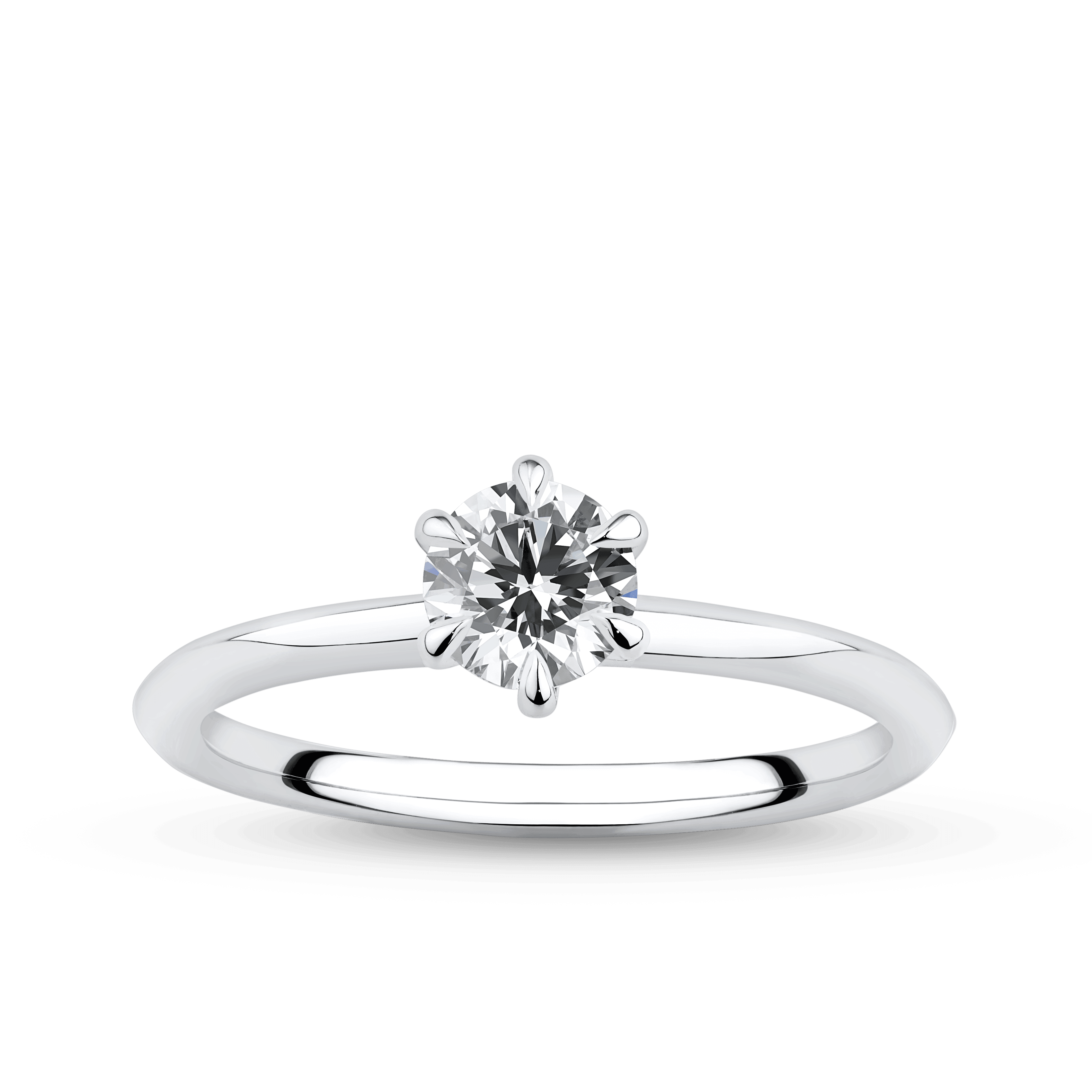 Amāre® 0.50 Carat Diamond Solitaire Engagement Ring set in Platinum