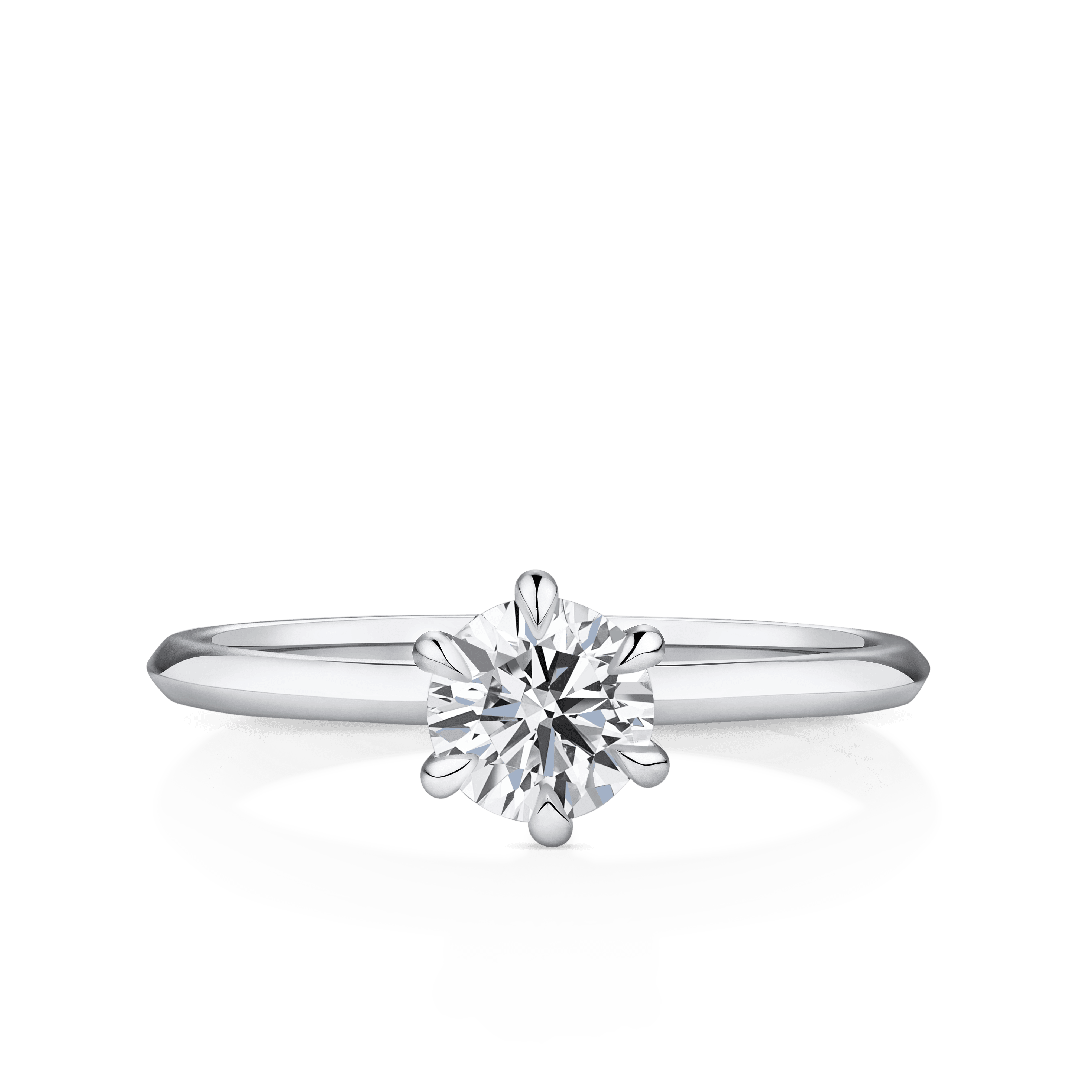 Amāre® 0.70 Carat Diamond Solitaire Engagement Ring set in Platinum