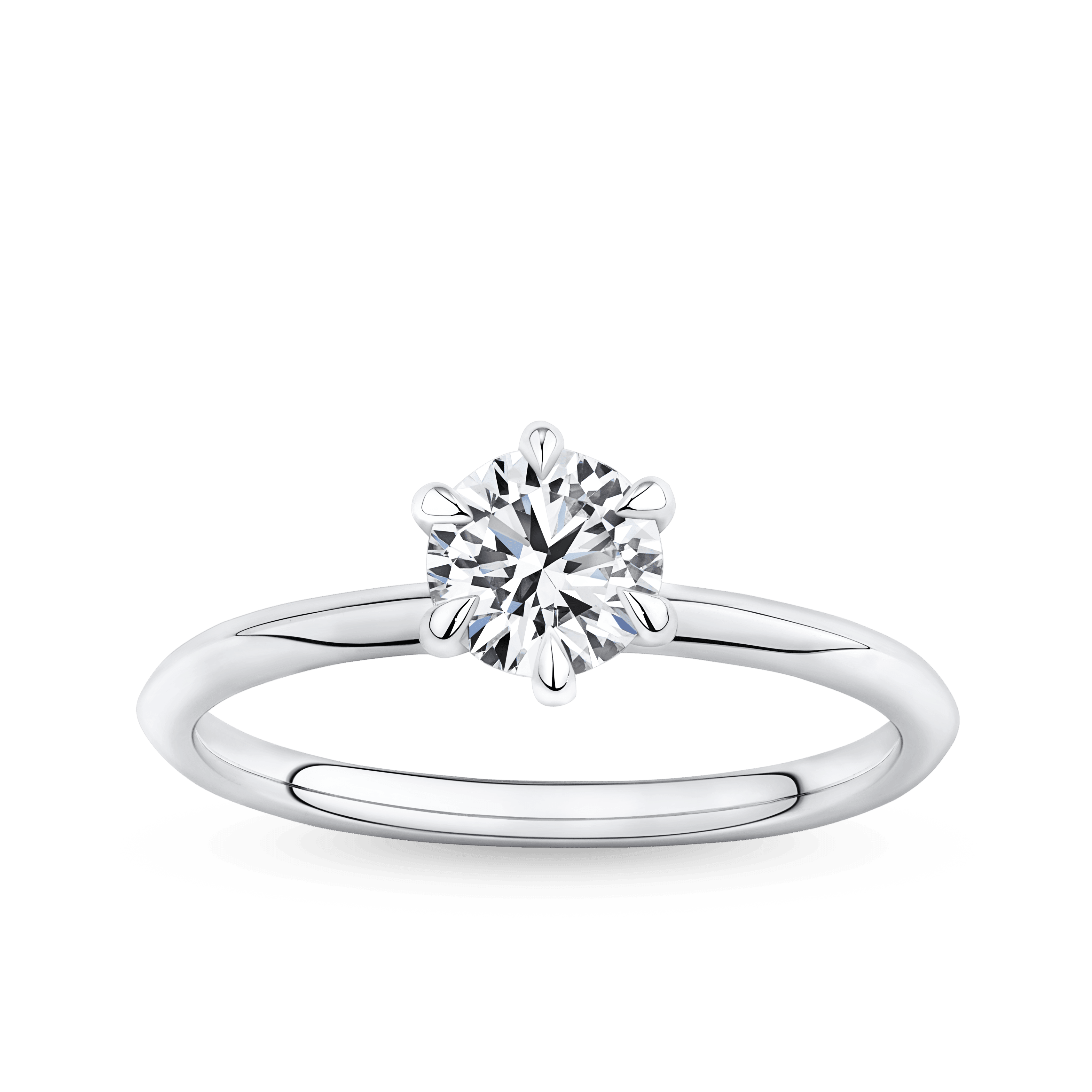 Amāre® 0.70 Carat Diamond Solitaire Engagement Ring set in Platinum