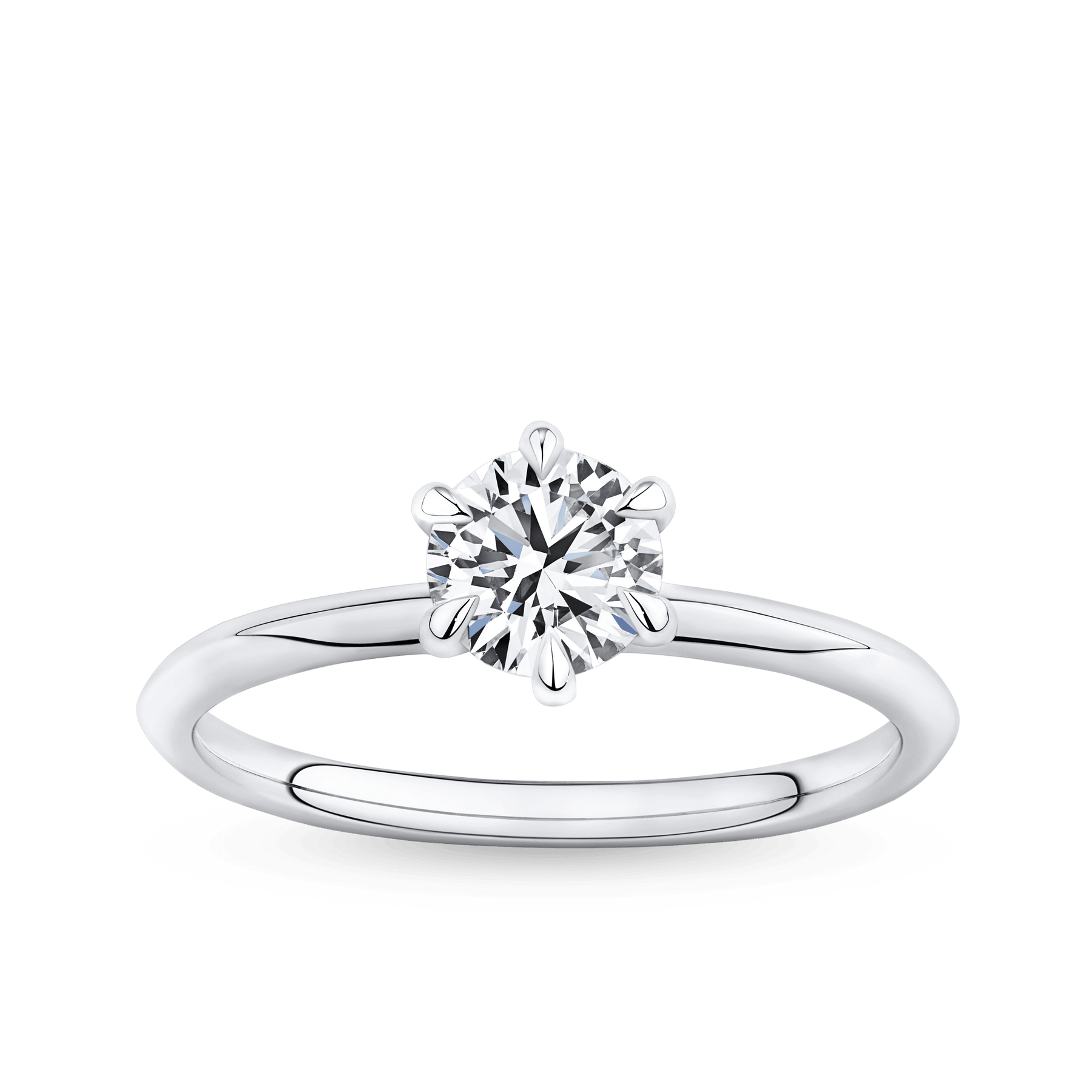 Amāre 0.70 Carat TW Diamond Solitaire Engagement Ring set in Platinum - Wallace Bishop